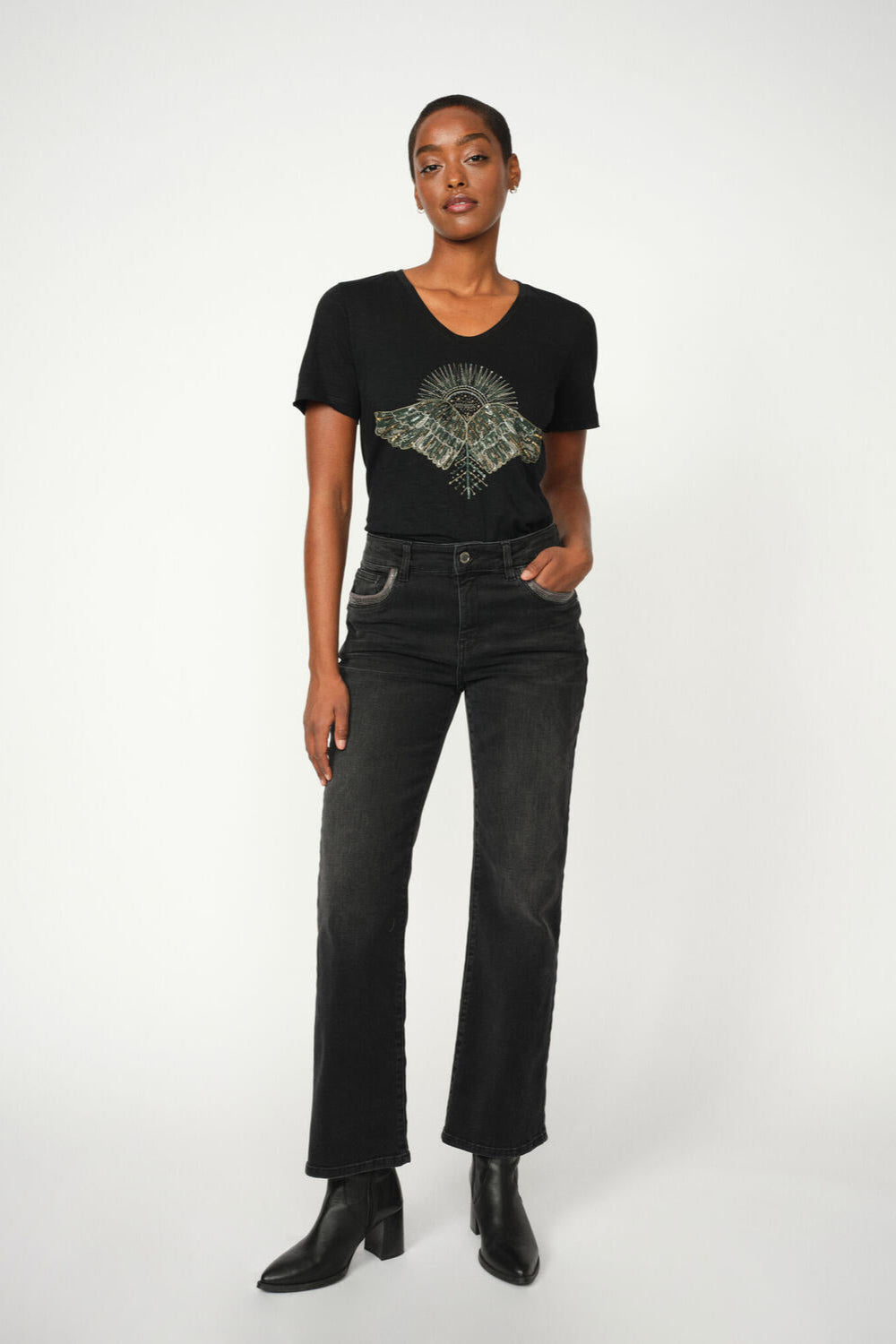 Cecilia Perla jeans - Dark Grey
