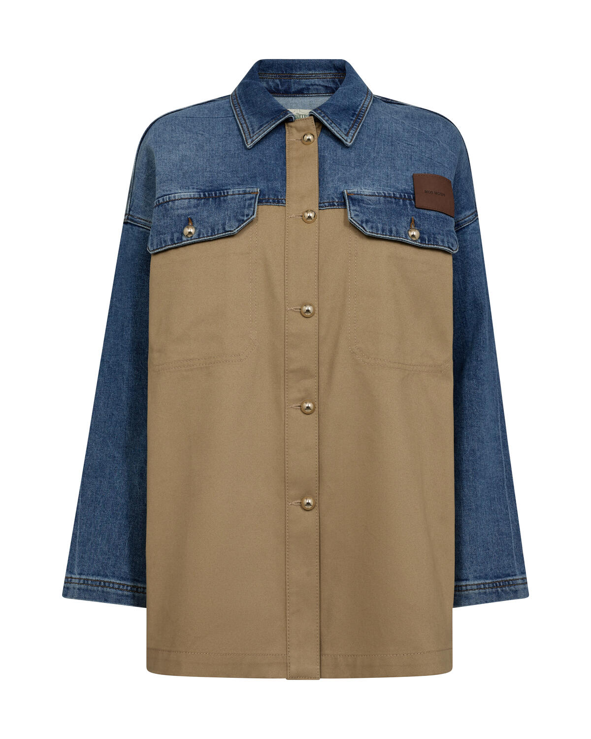 Alia Mix skjorte - True Camel