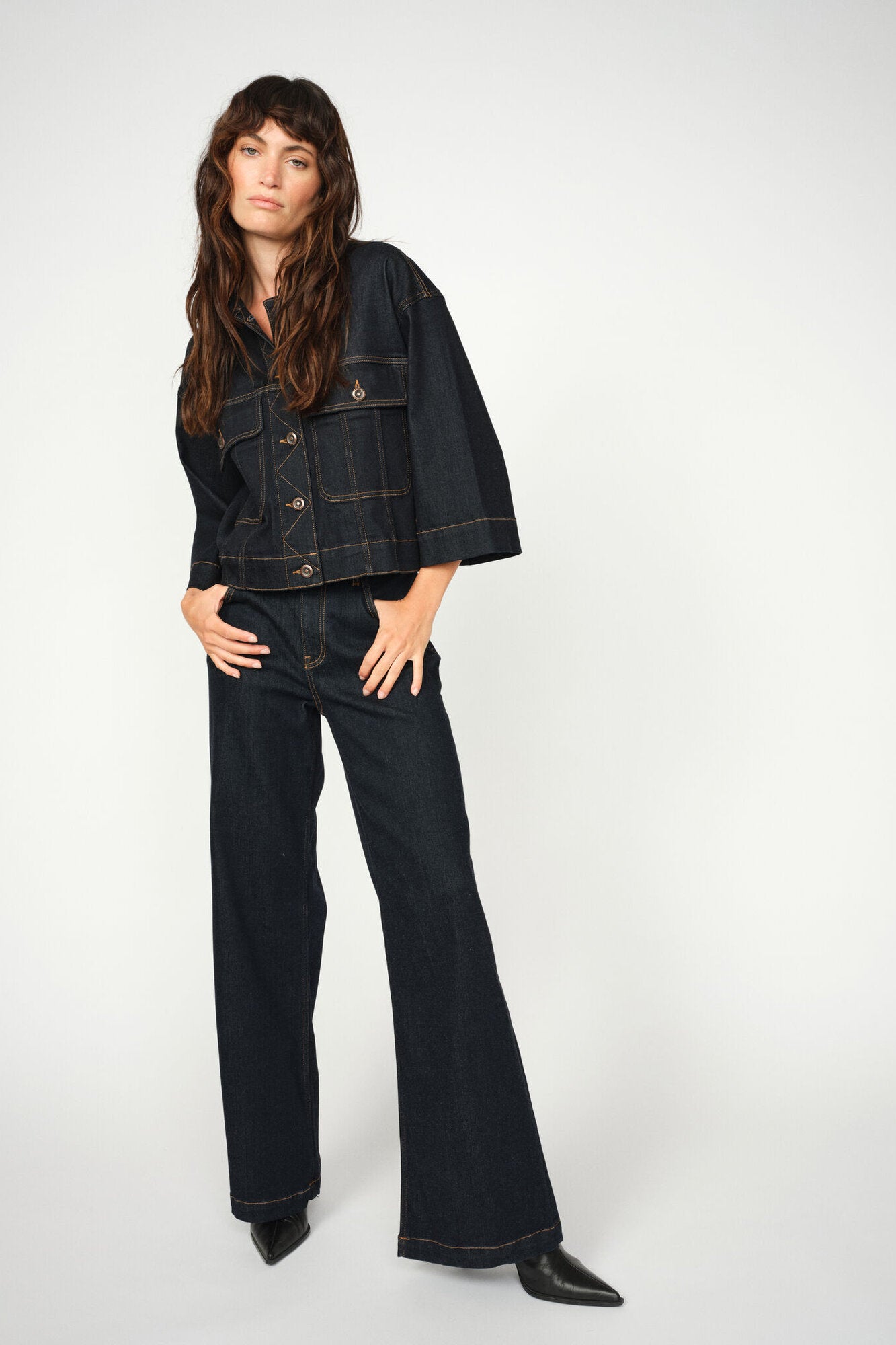 Penn Deluxe denimjakke - Dark Blue