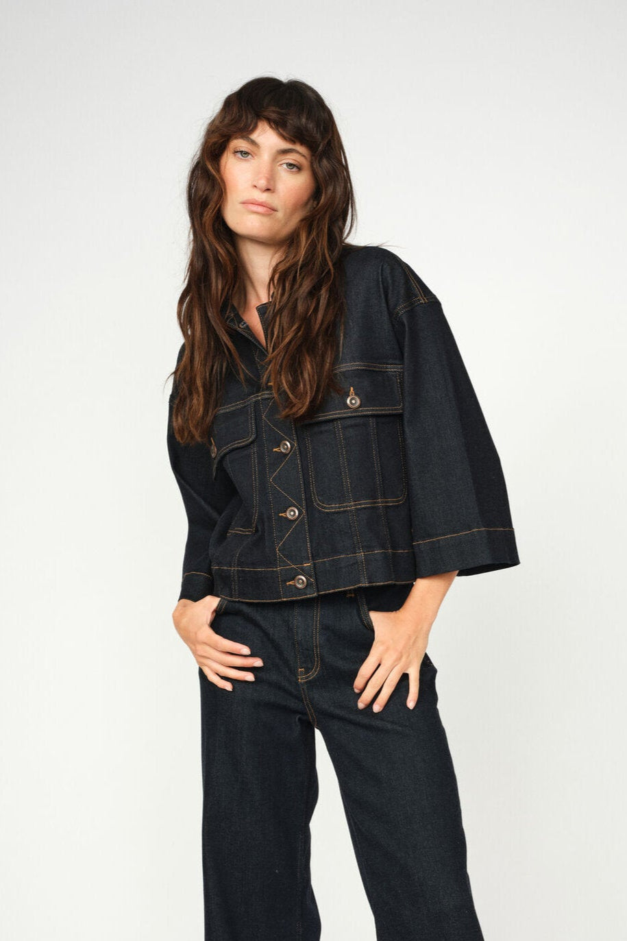 Penn Deluxe denimjakke - Dark Blue