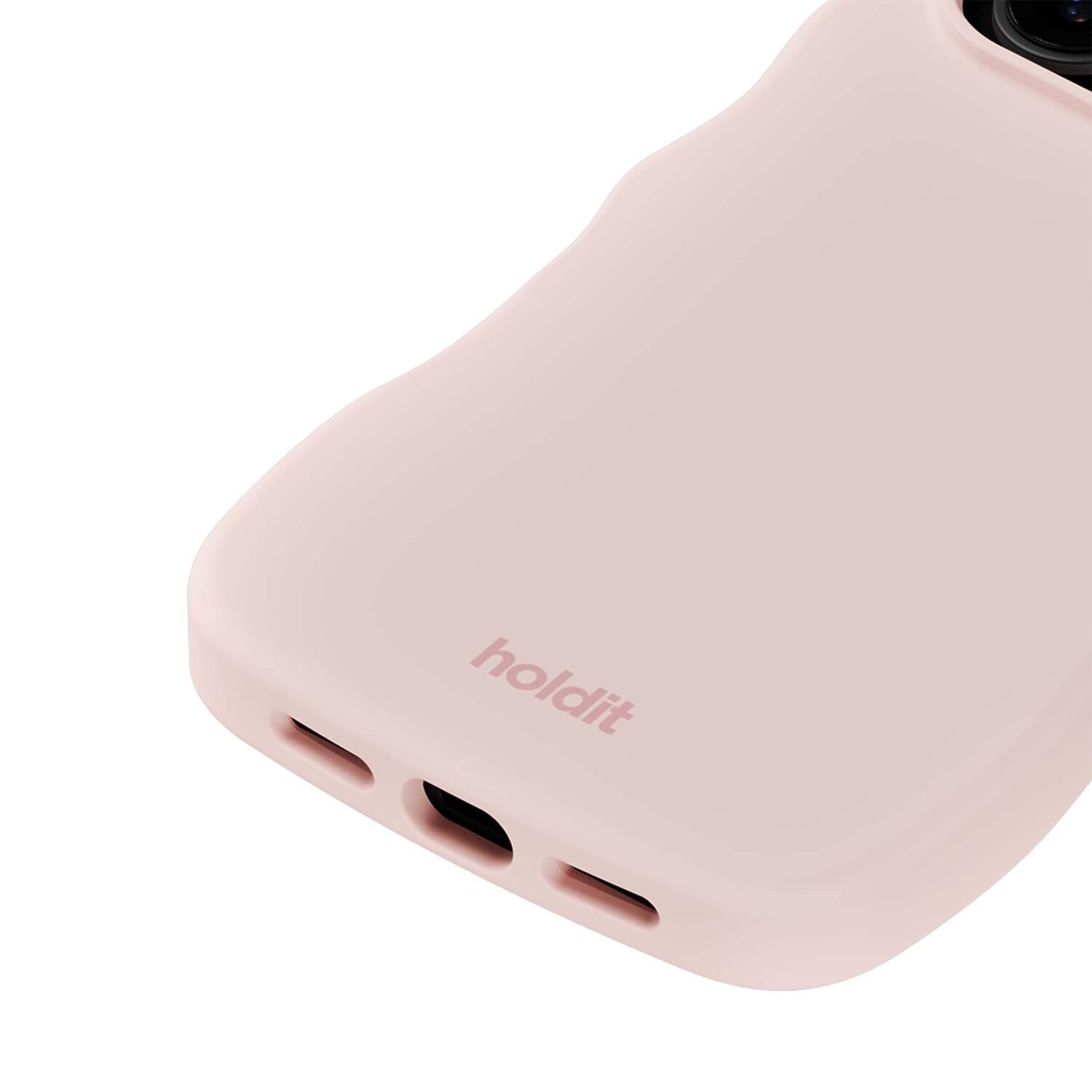 Wavy Silicone MagSafe iPhone cover – Ballerina Pink