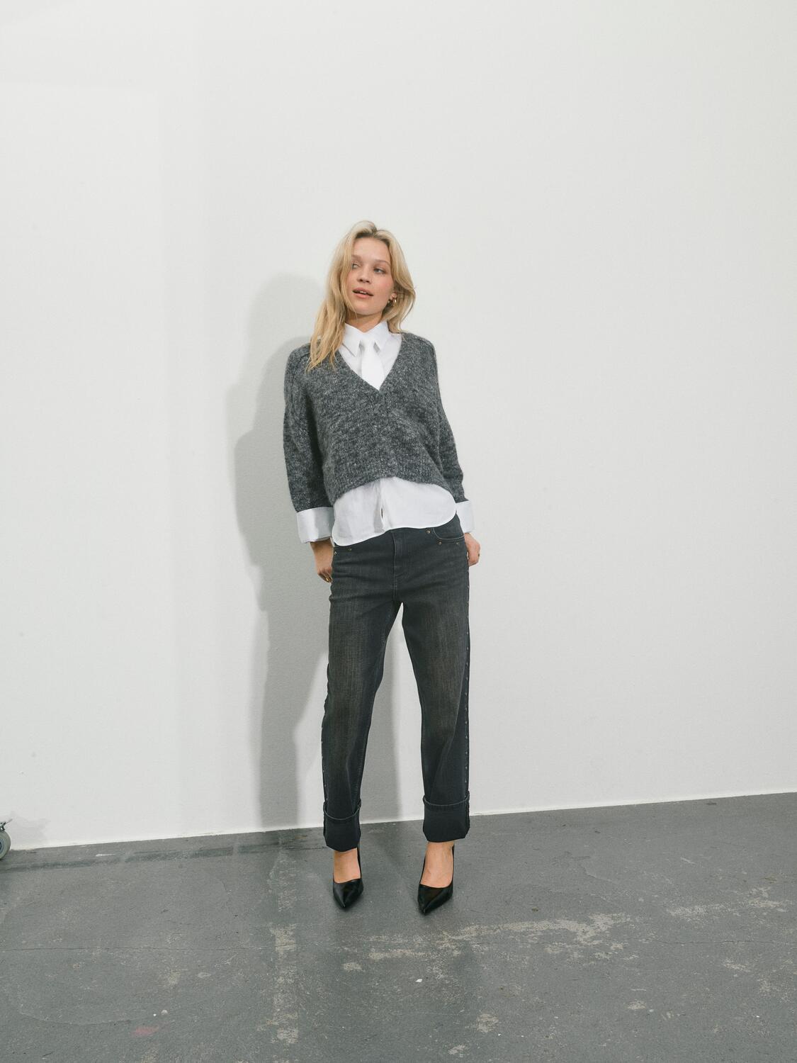 Ayen Stripe skjorte - hvid