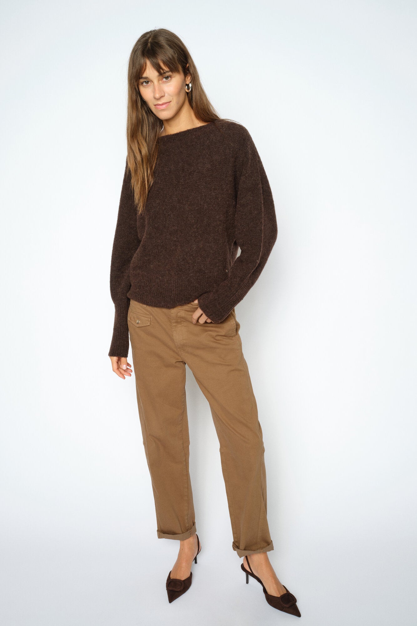Aymen Len bukser - Dark Camel