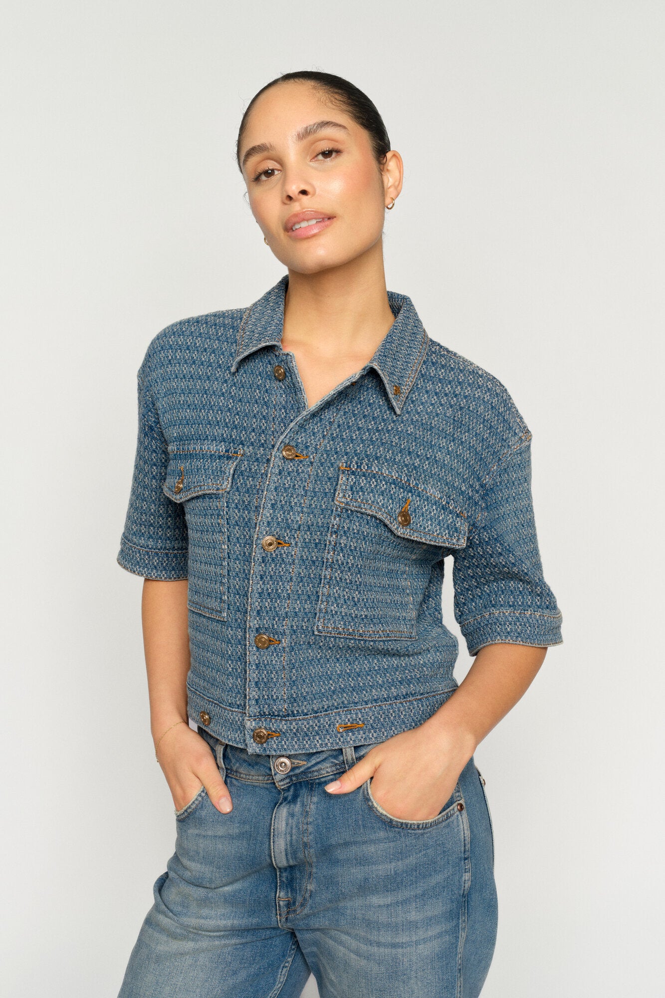 Ebba Bobble denimjakke – Blue