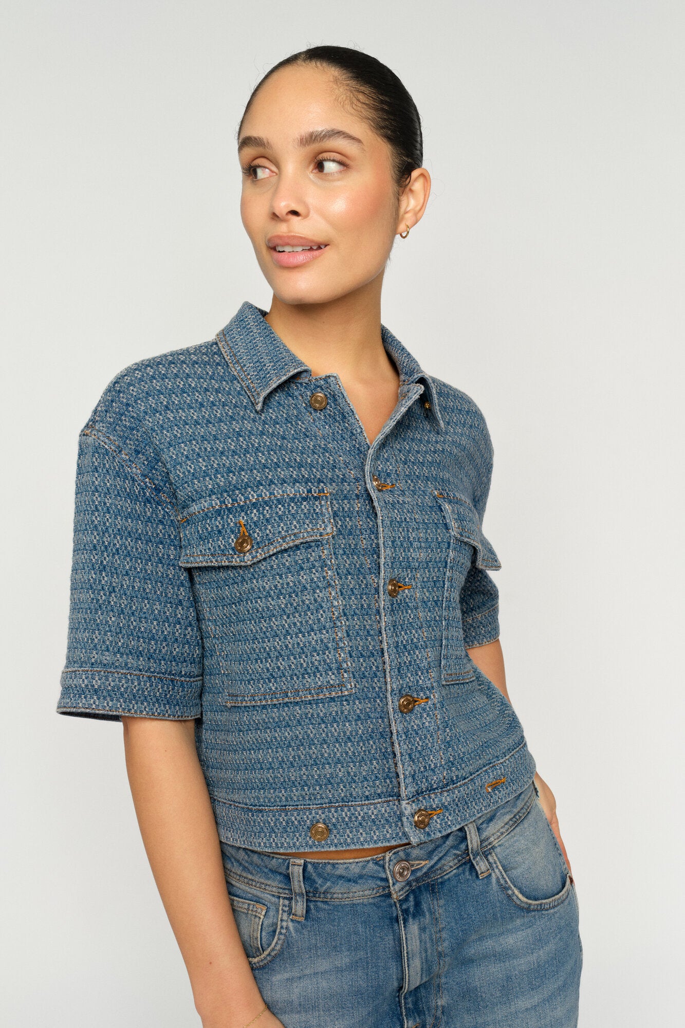 Ebba Bobble denimjakke – Blue