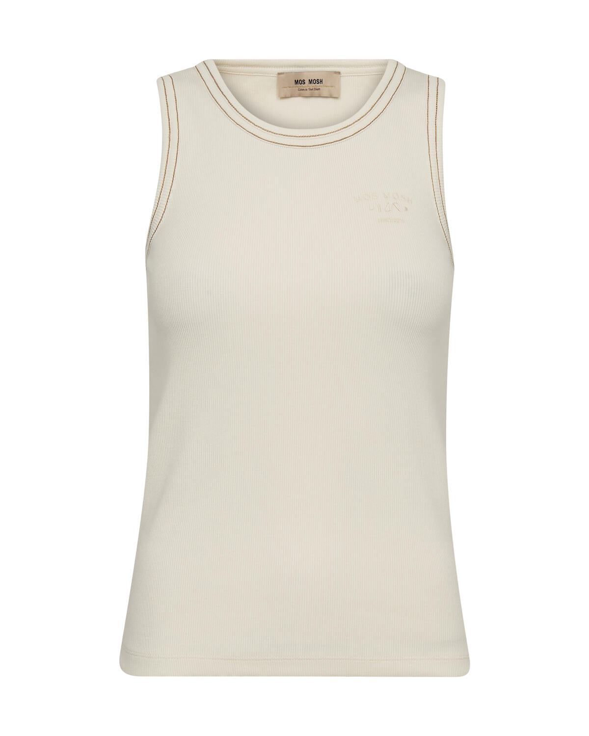 Ara Rib tanktop – Ecru
