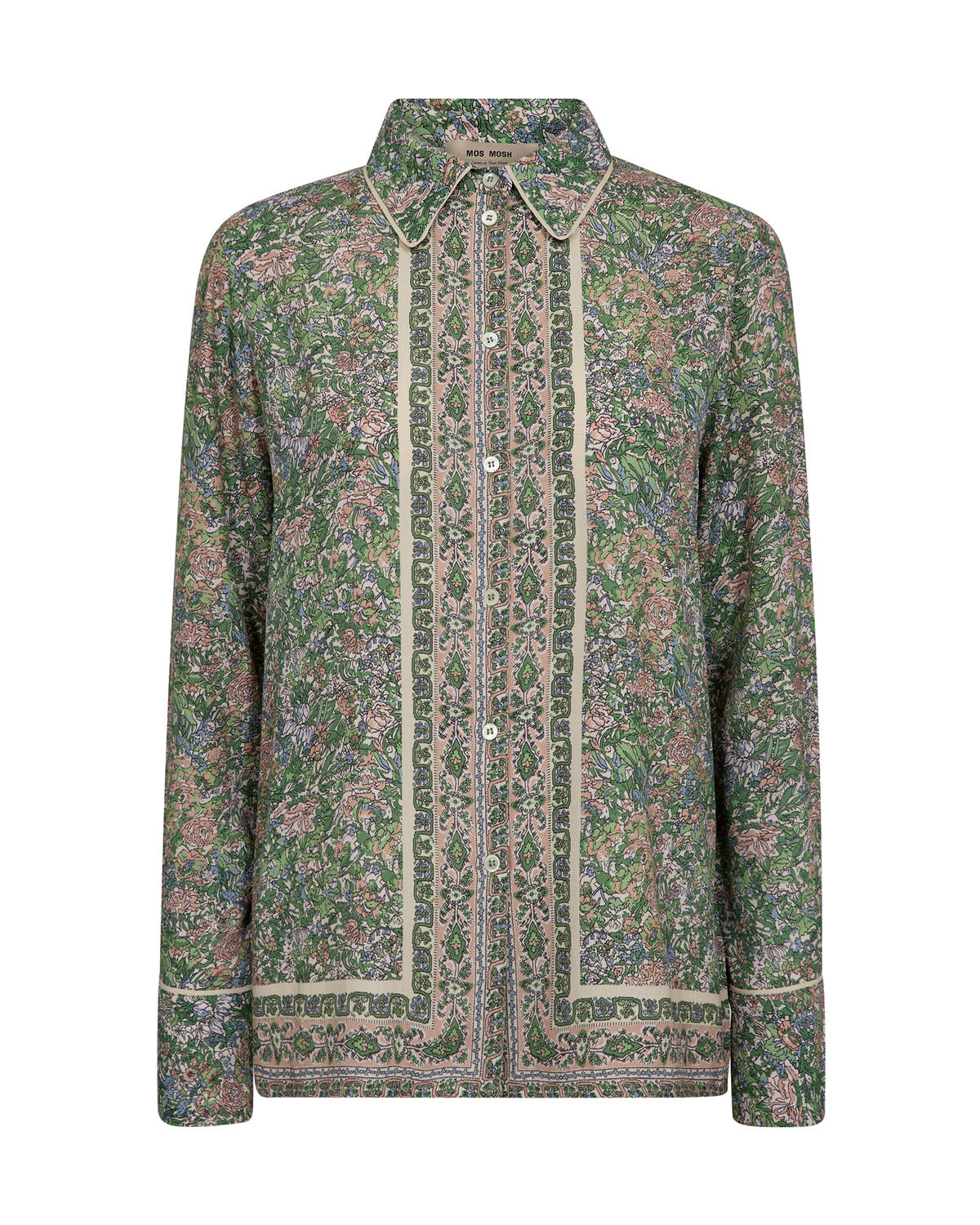 Kana Flowish Orchid skjorte – Turf Green