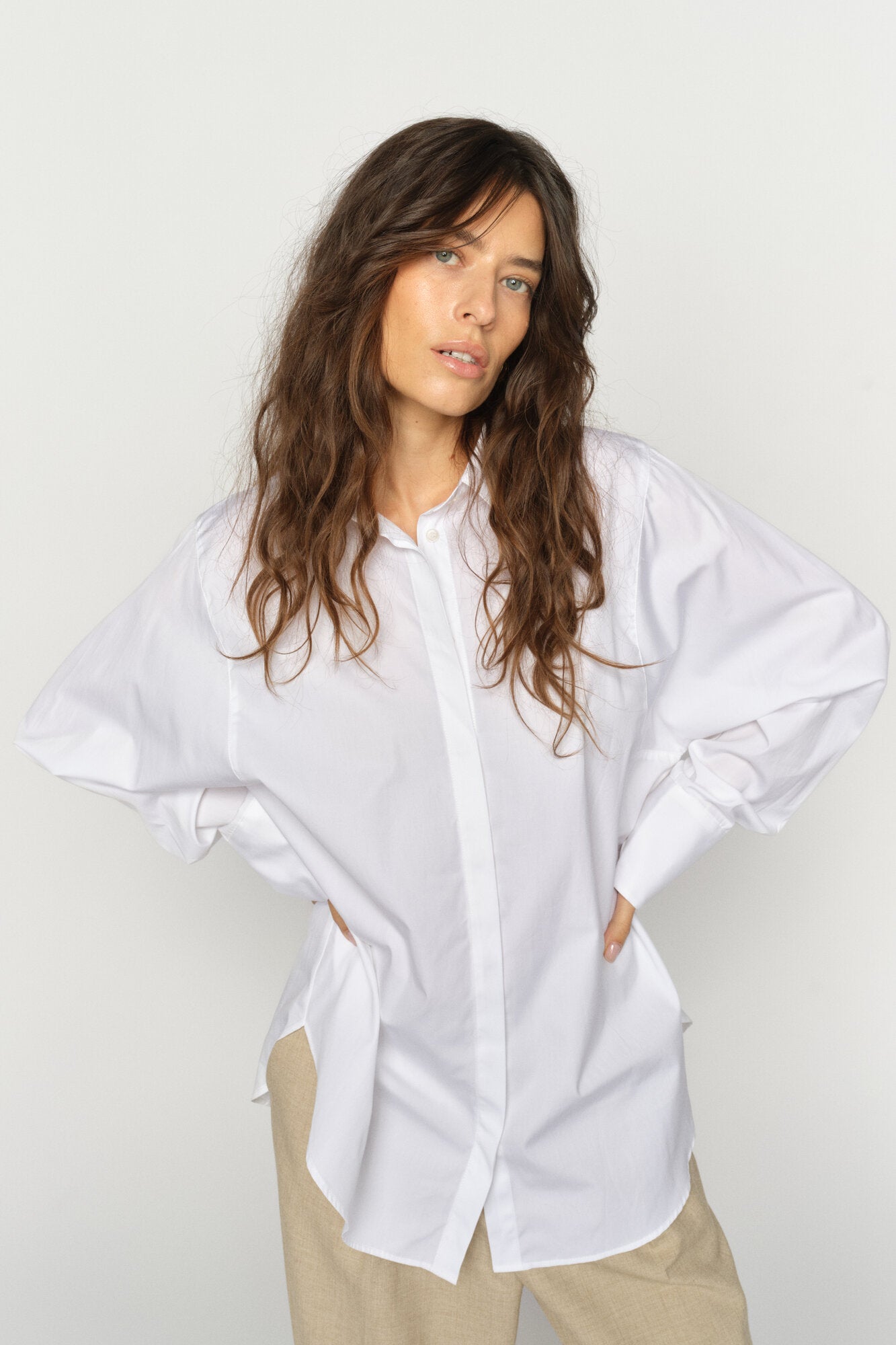 Enola Cotton skjorte – White