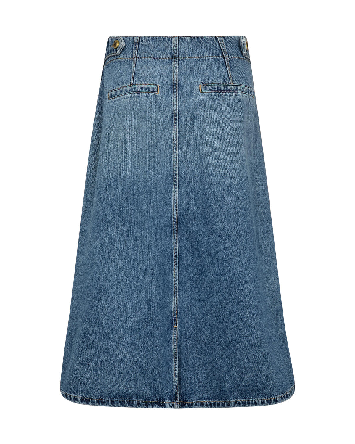 Leala denimnederdel – Mid Blue