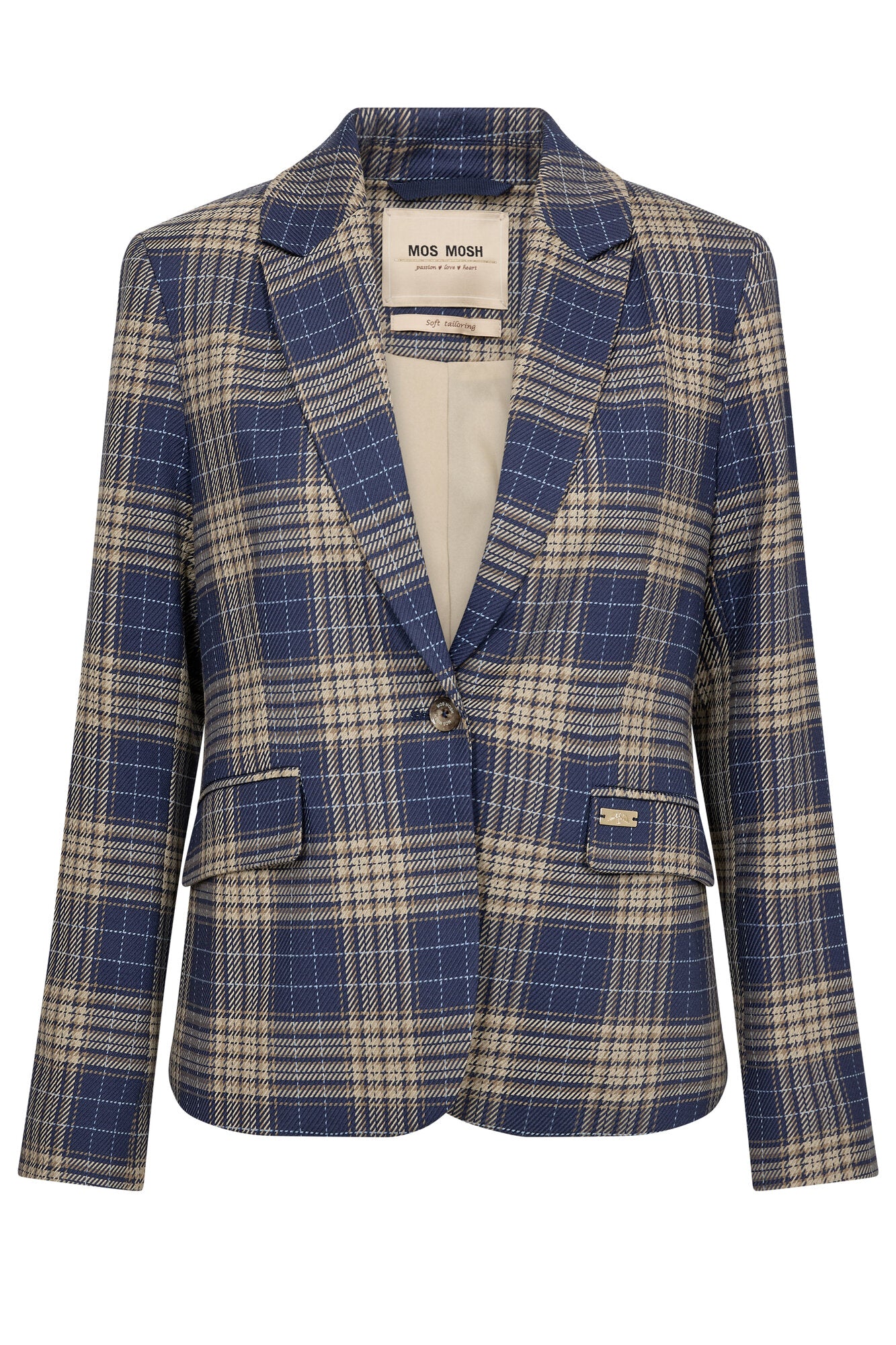 Blake Chec blazer – Crown Blue