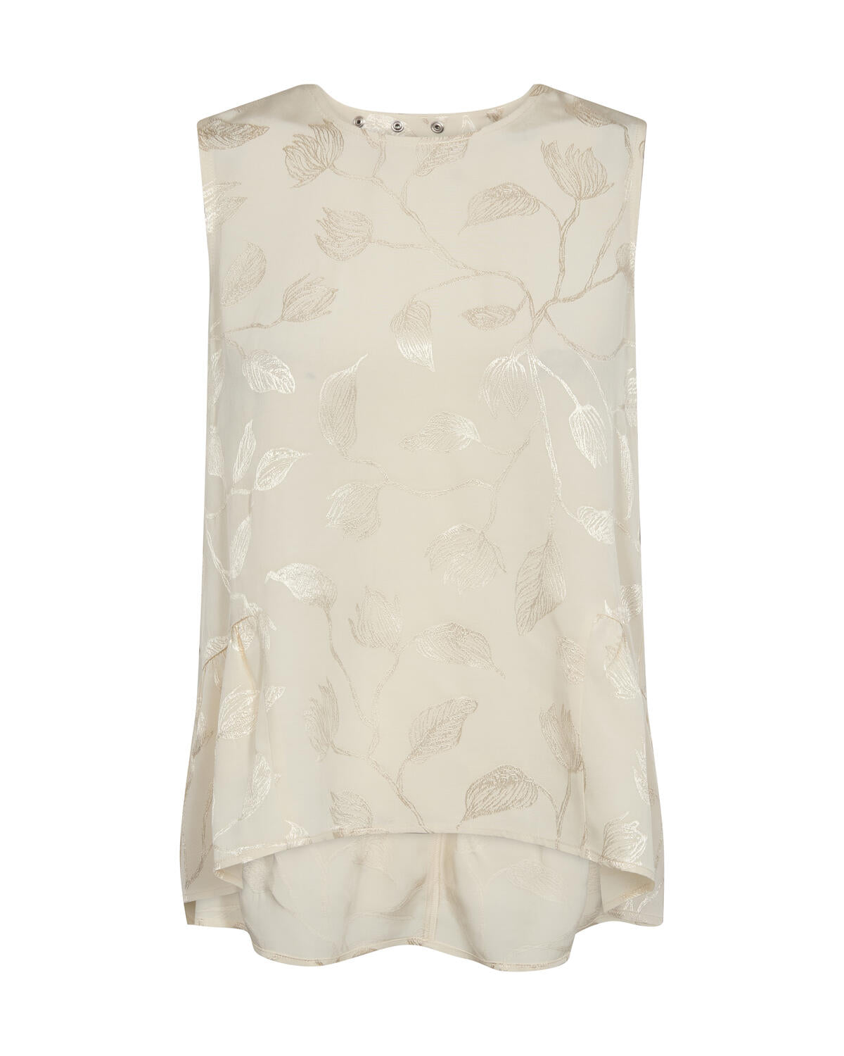 Ixo Leaf Jacq top – Ecru