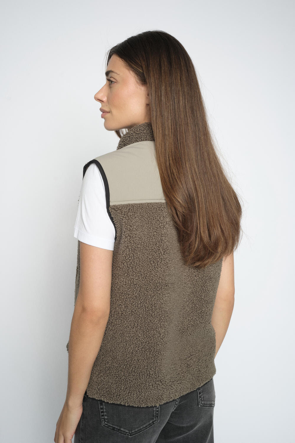 Rowe Eli teddyvest - Dusty Olive