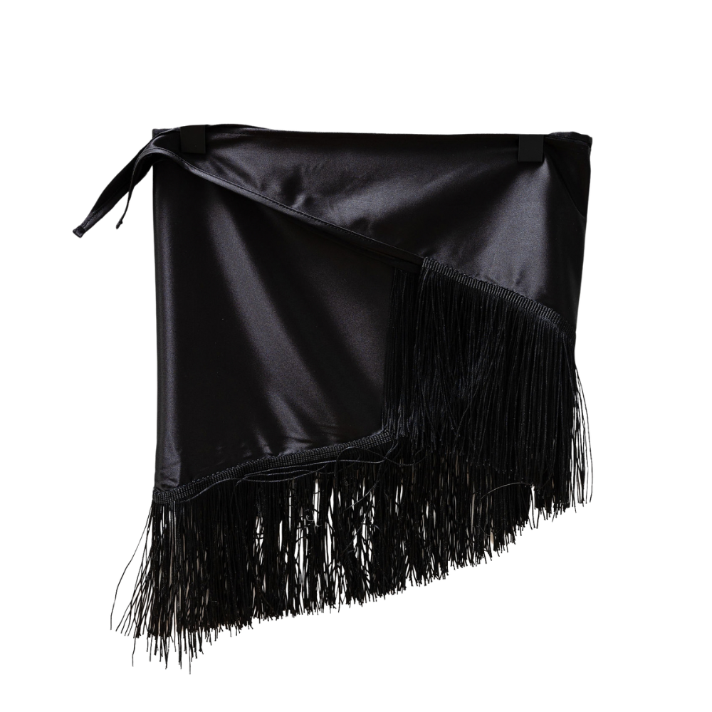 Felice Frill tørklæde – Black