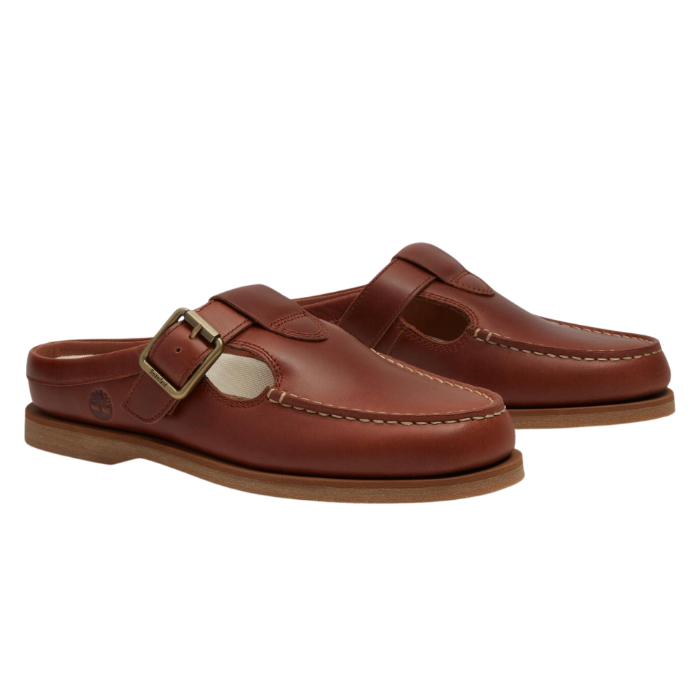 Classic Boat clogs - Rust Full Grain