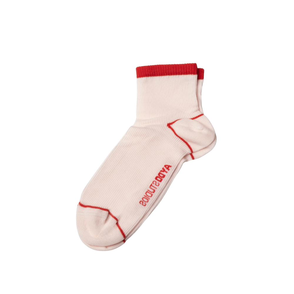 Nice strømper - Barley Pink/High Red