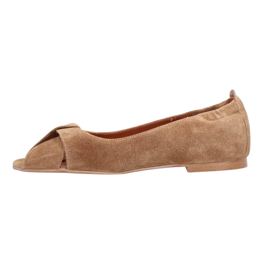 Ballerinasko - Cuoio babysilk suede 554