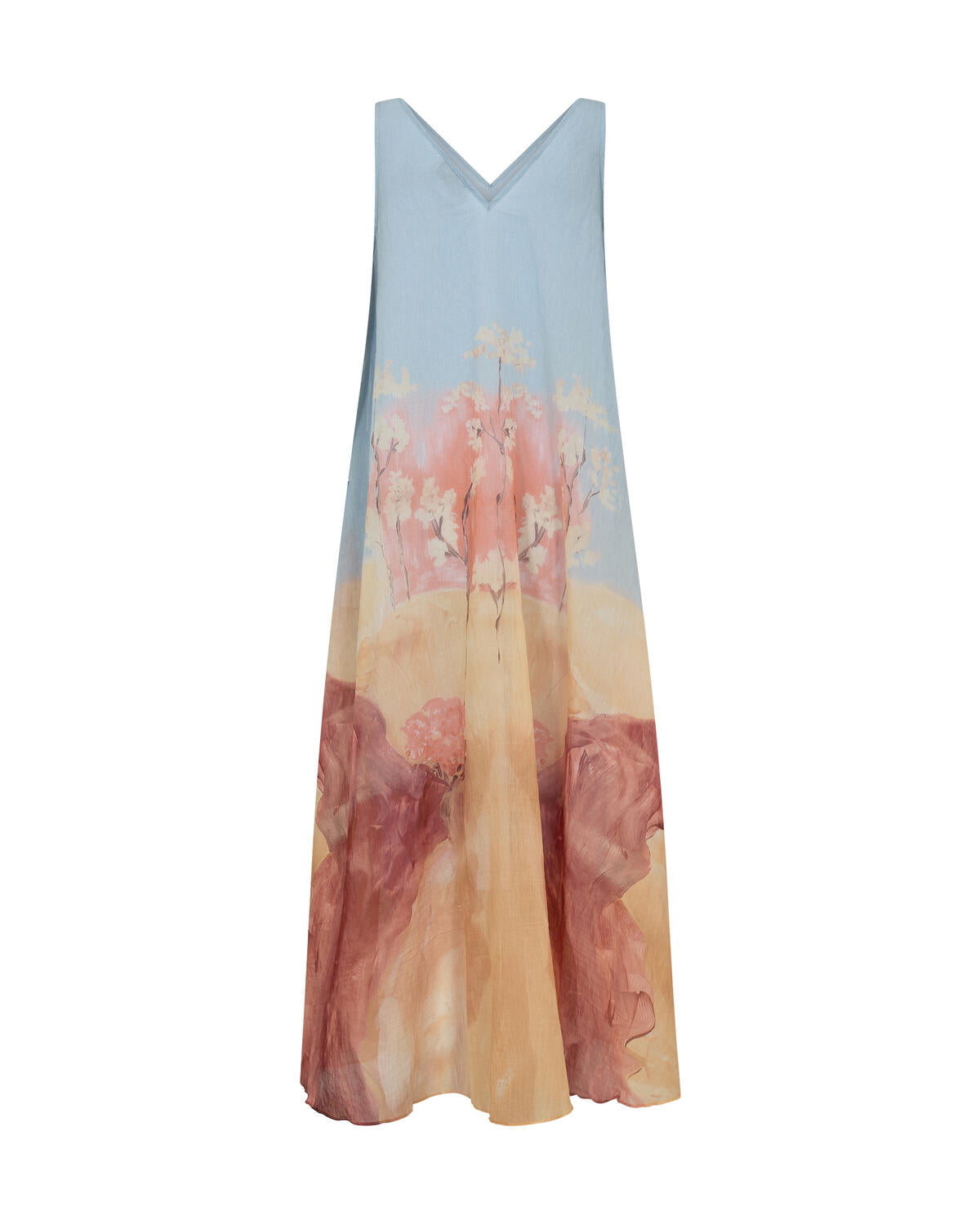 Nylo Landscape midi kjole - Skyway