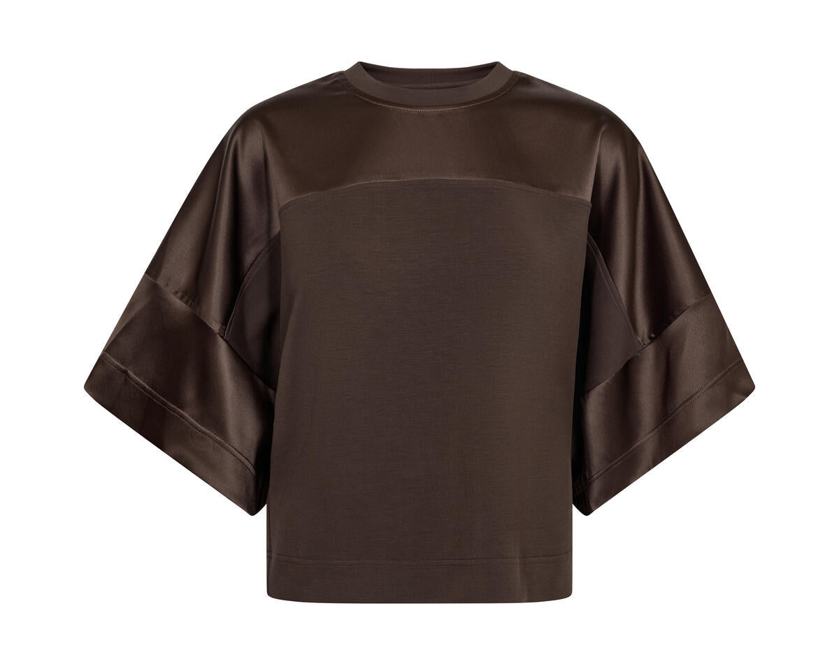 Lela Satin kortærmet sweatshirt - Delicioso
