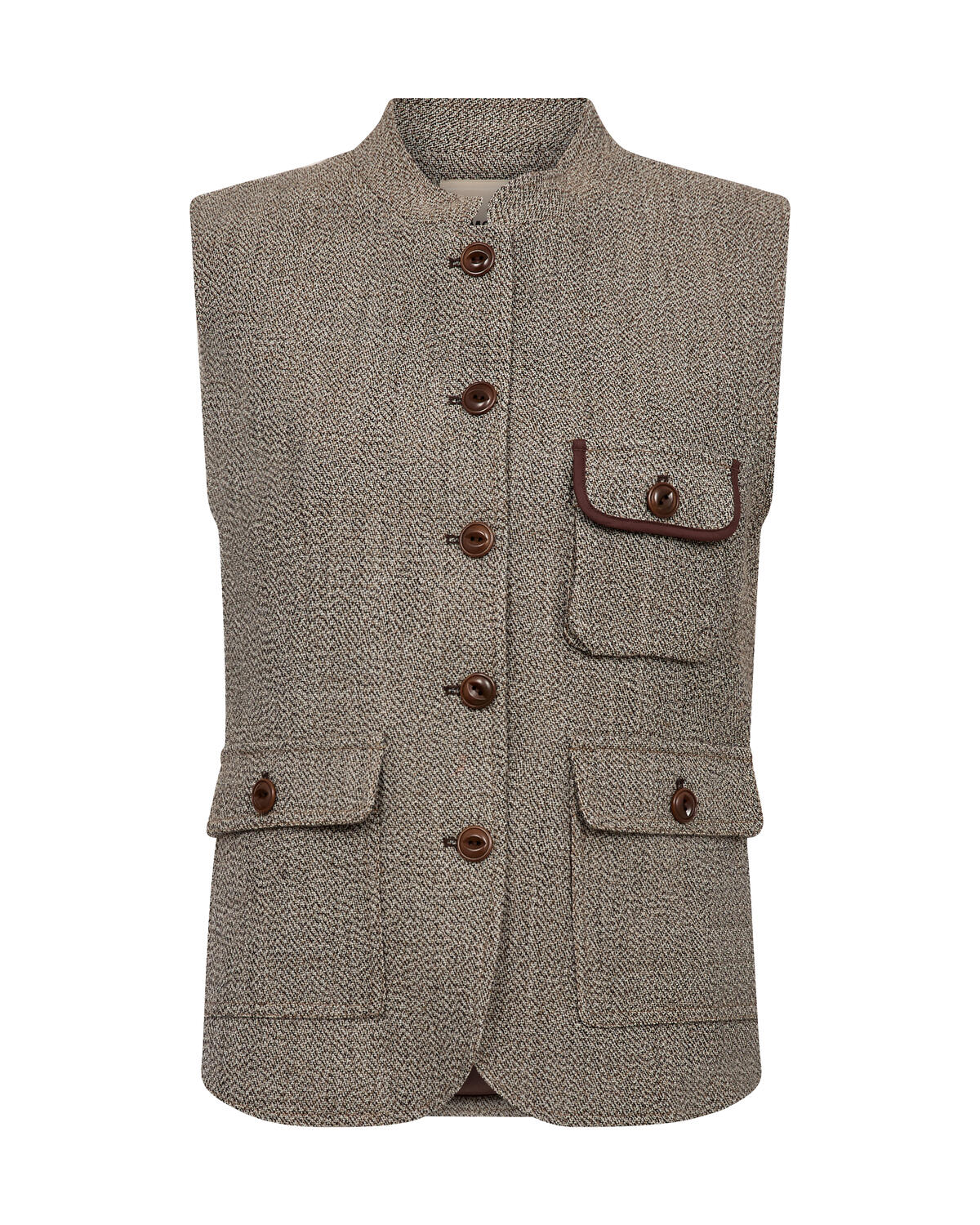 Abigail Utah vest - Dark Camel