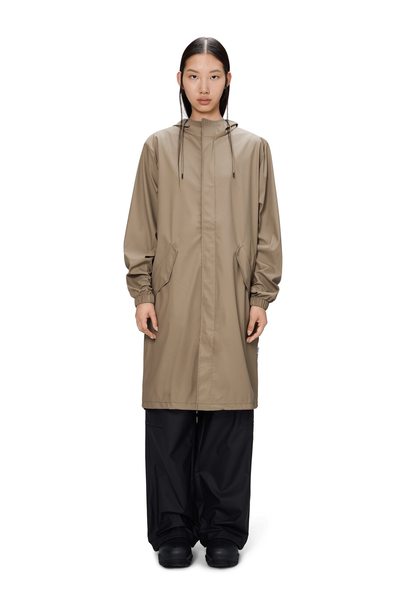 Fishtail Parka regnjakke - Beige