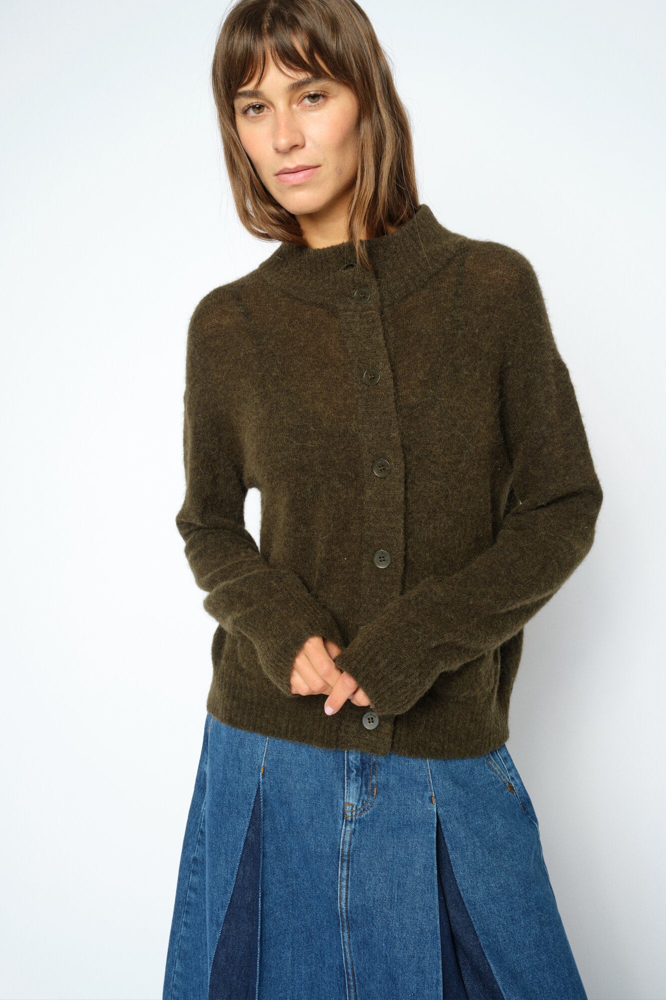 Mape strikcardigan - Rosin
