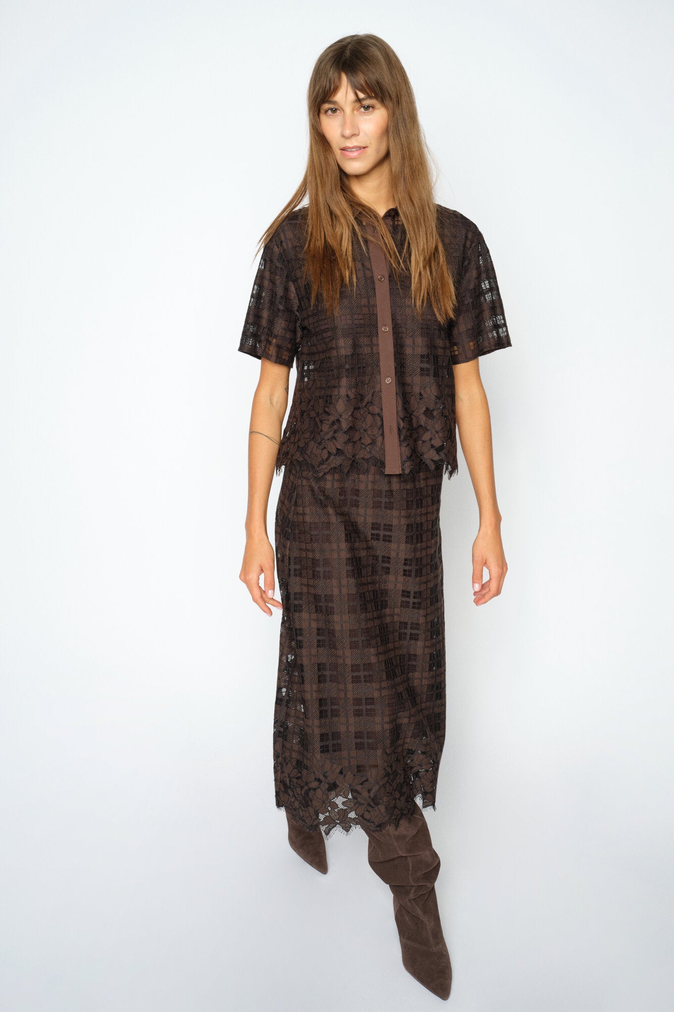 Bia Checko Lace nederdel - Delicioso