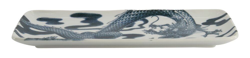 Japonism Dragon middagstallerken - 14x28,5 cm.