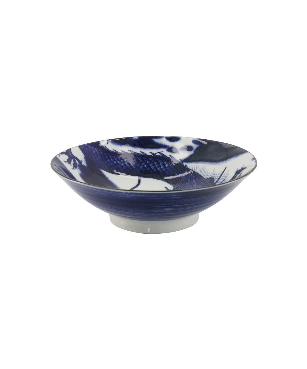 Japonism Dragon Menbachi skål - Ø25,5 cm.