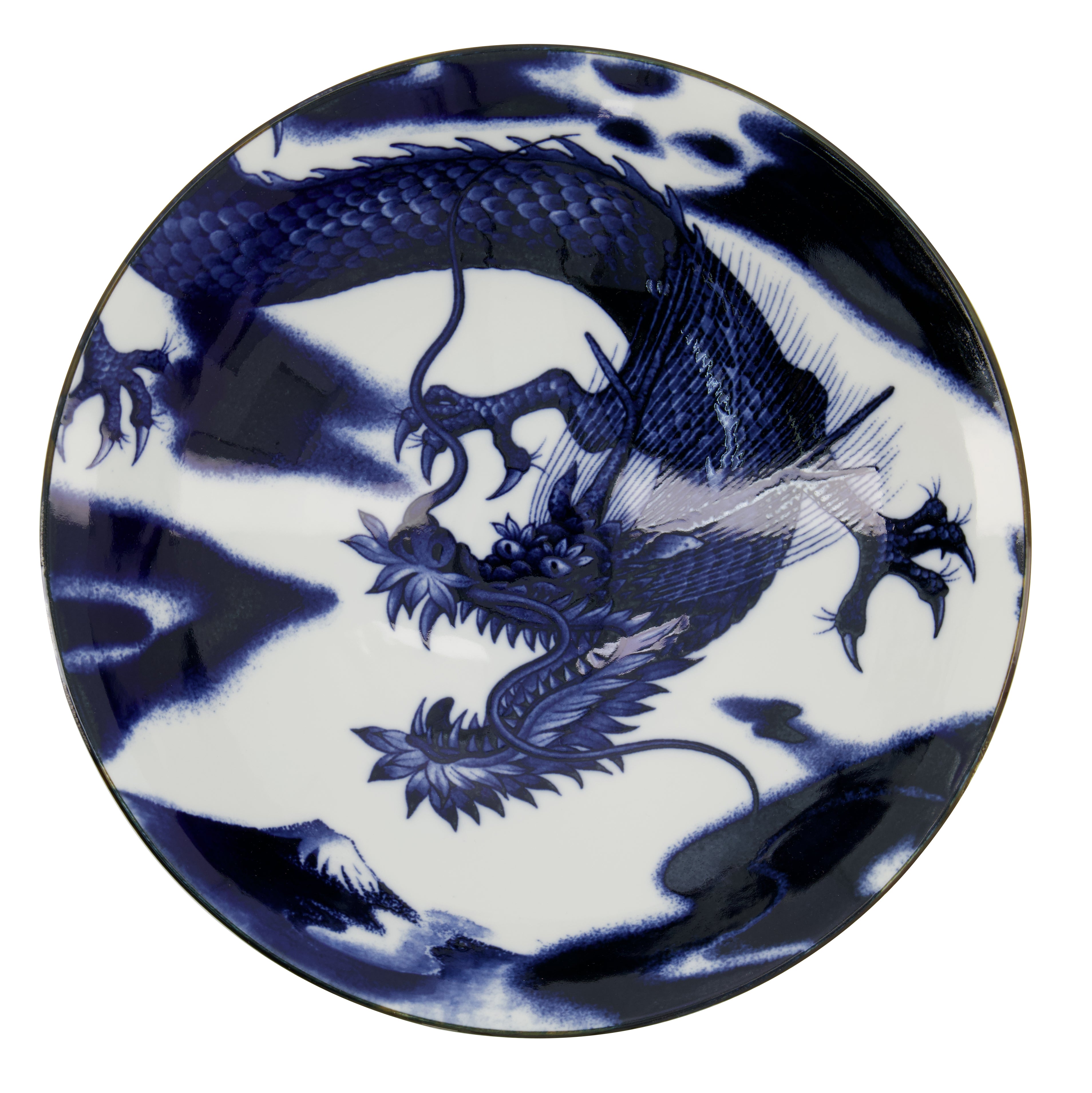 Japonism Dragon Menbachi skål - Ø25,5 cm.