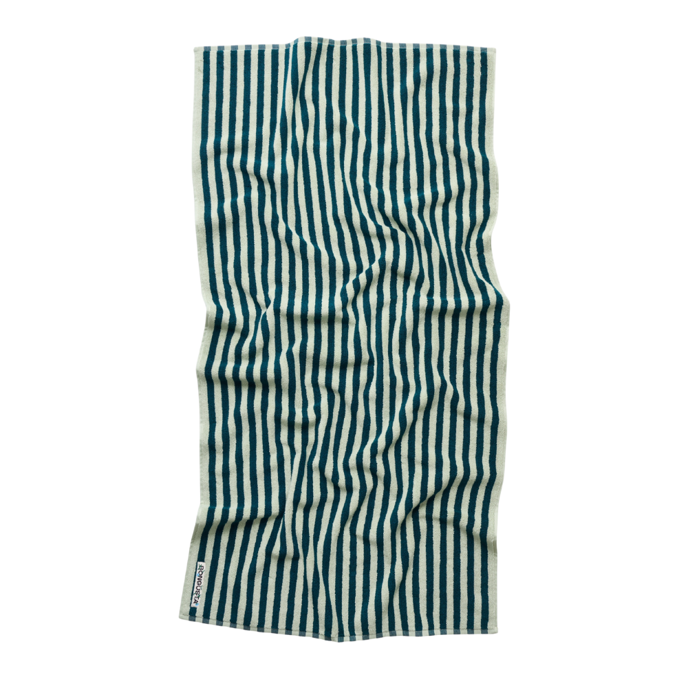 Naram håndklæde - Sea Foam & Deep Teal