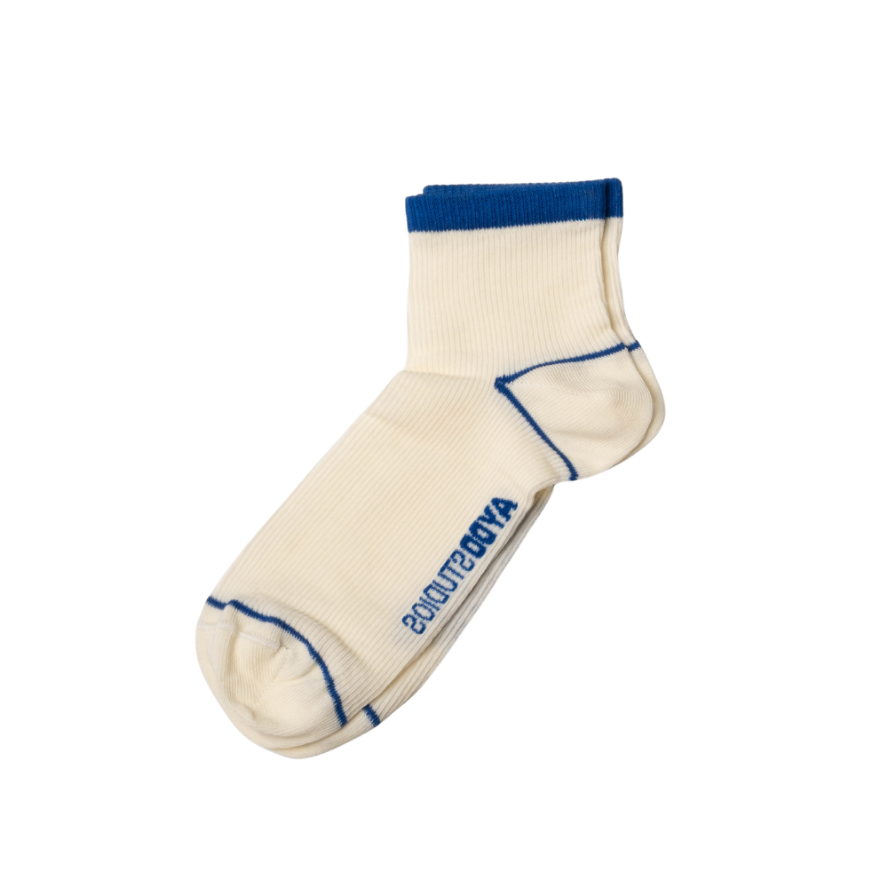 Nice strømper - Pearled Ivory/Nau Blue