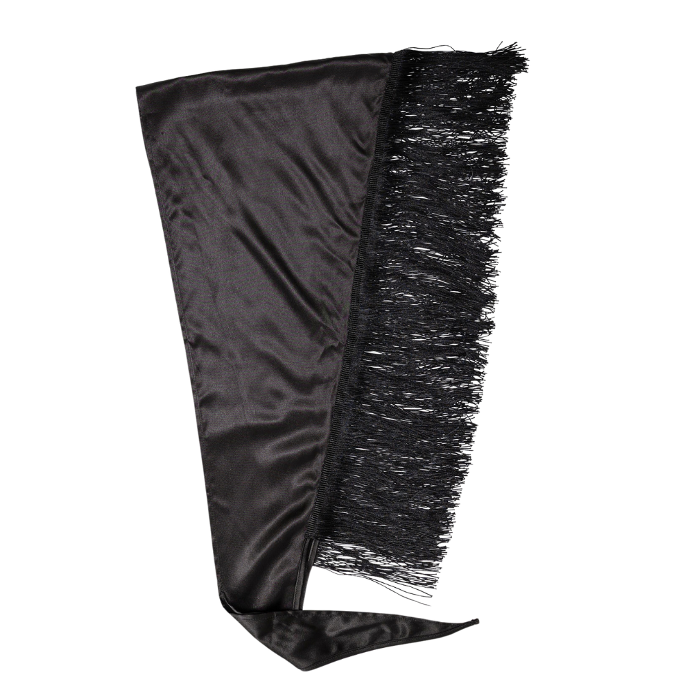Felice Frill tørklæde – Black