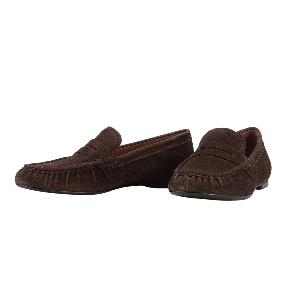Aleya Suede loafers - Coffee