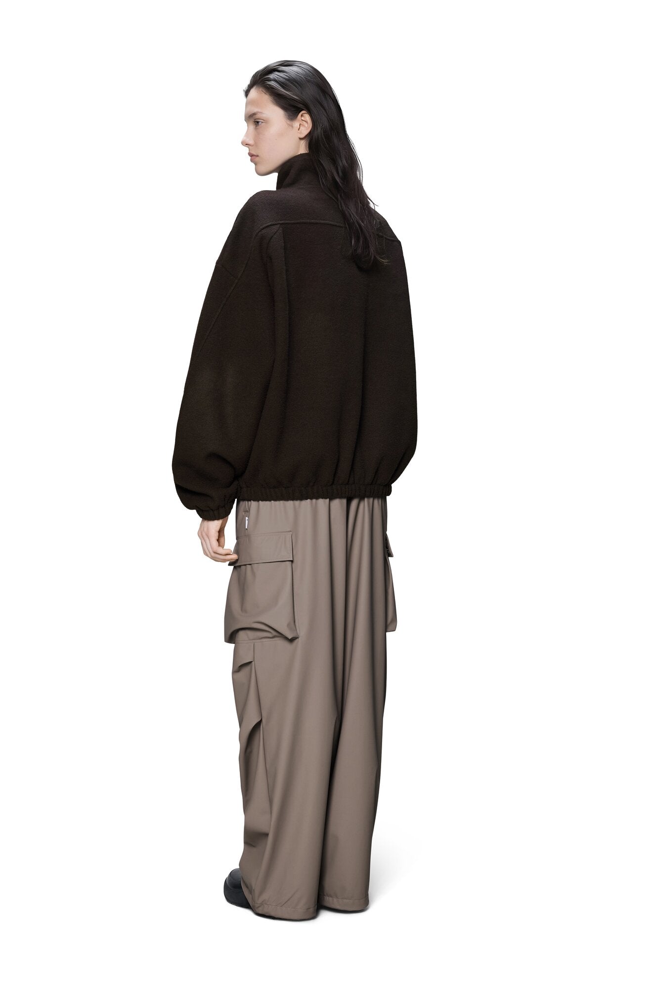 Fleece Zip jakke - Bark