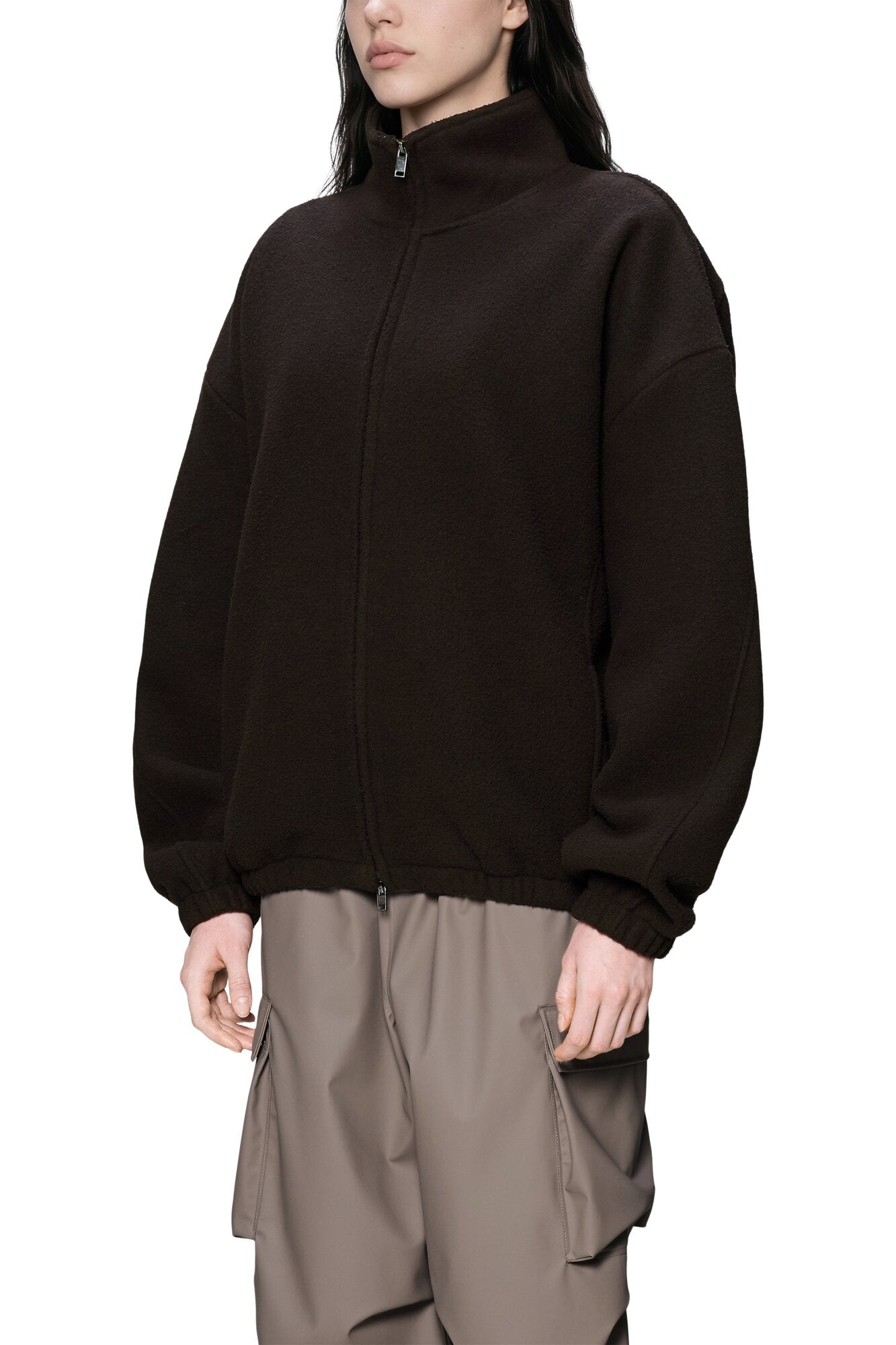 Fleece Zip jakke - Bark