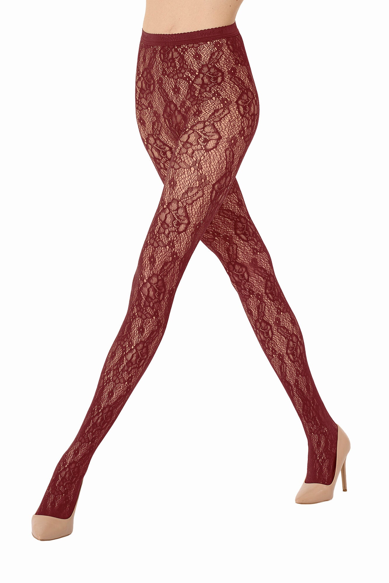 Infinite Rose Net strømpebukser - 3265 bordeaux