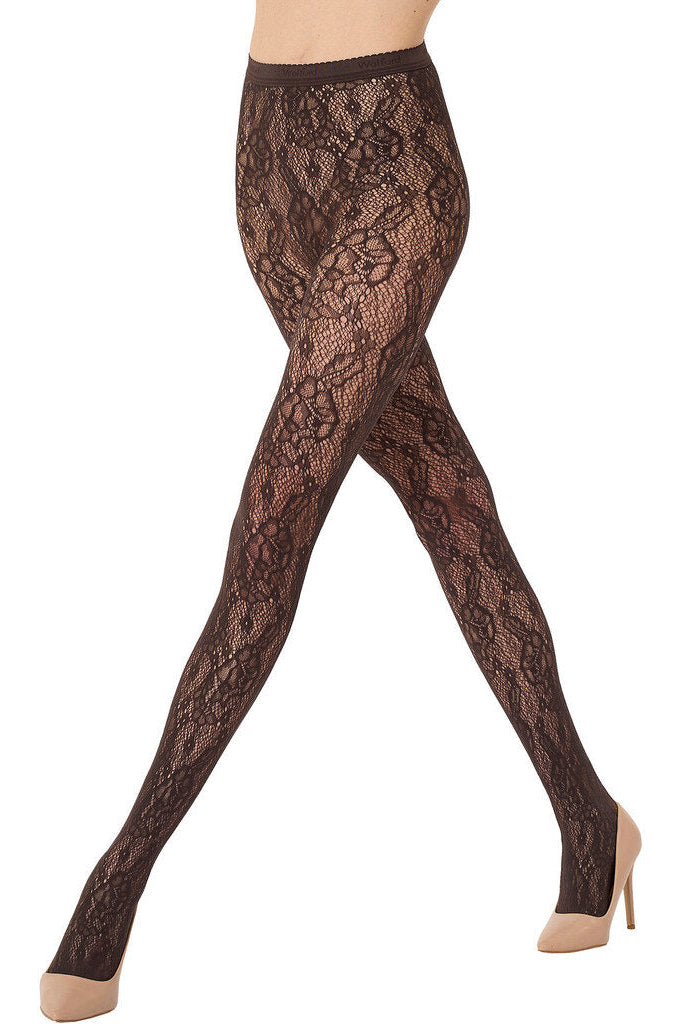 Infinite Rose Net strømpebukser - 4870 Dark Wood