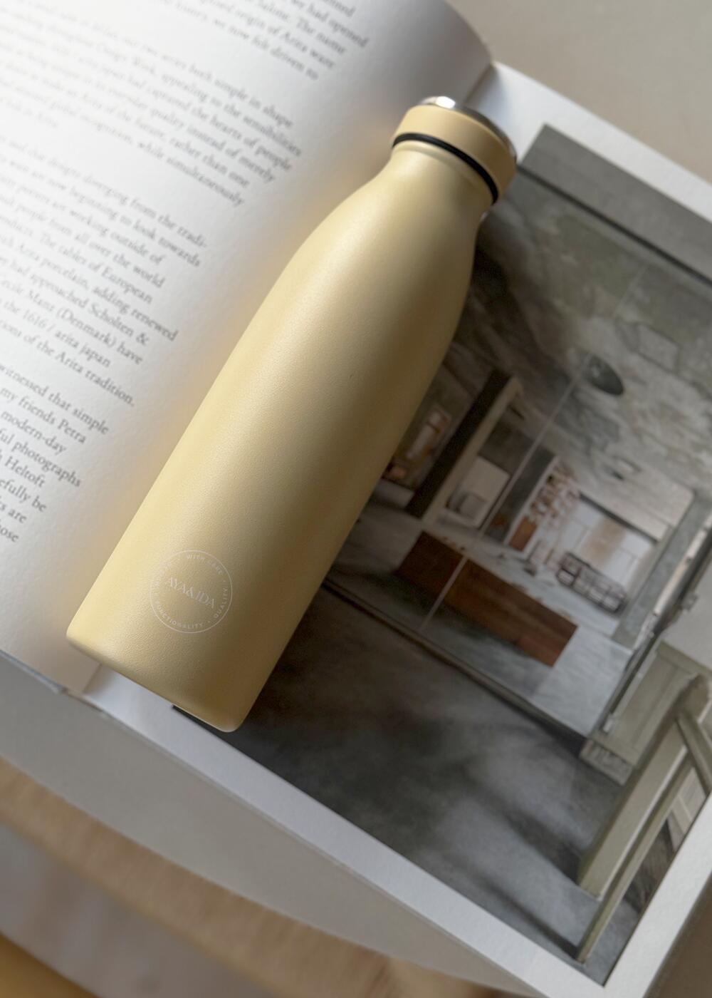 Termo drikkeflaske, Dusty Yellow - 500 ml