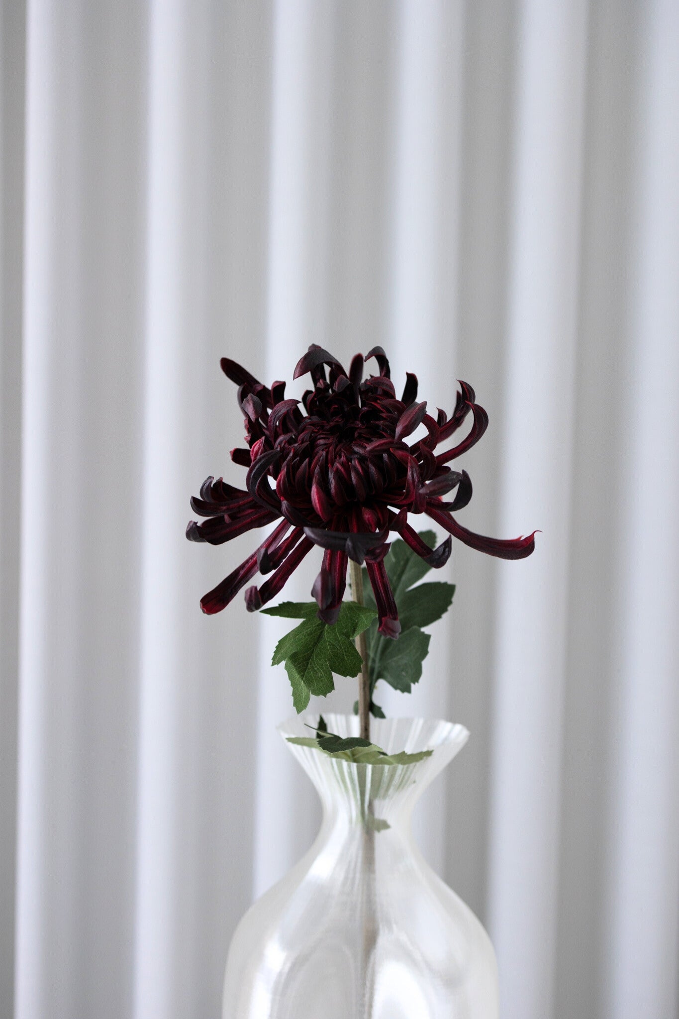 Kunstig chrysanthemum - bordeaux