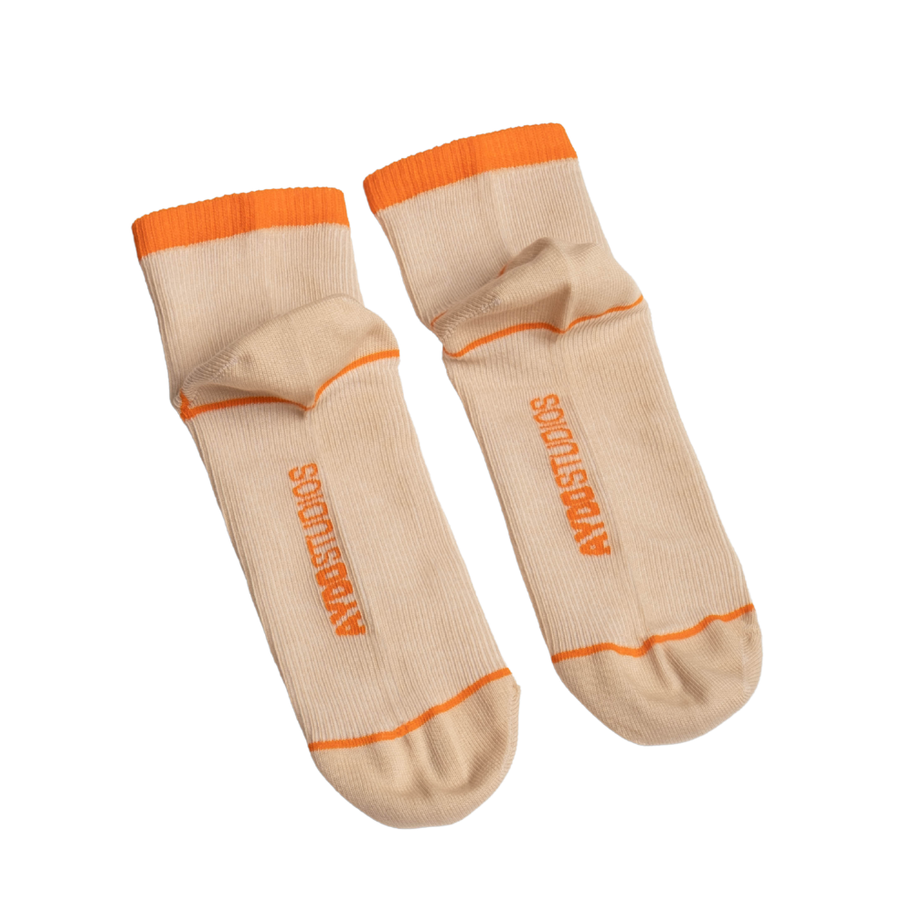 Nice strømper - Smoke Grey/Golden Poppy