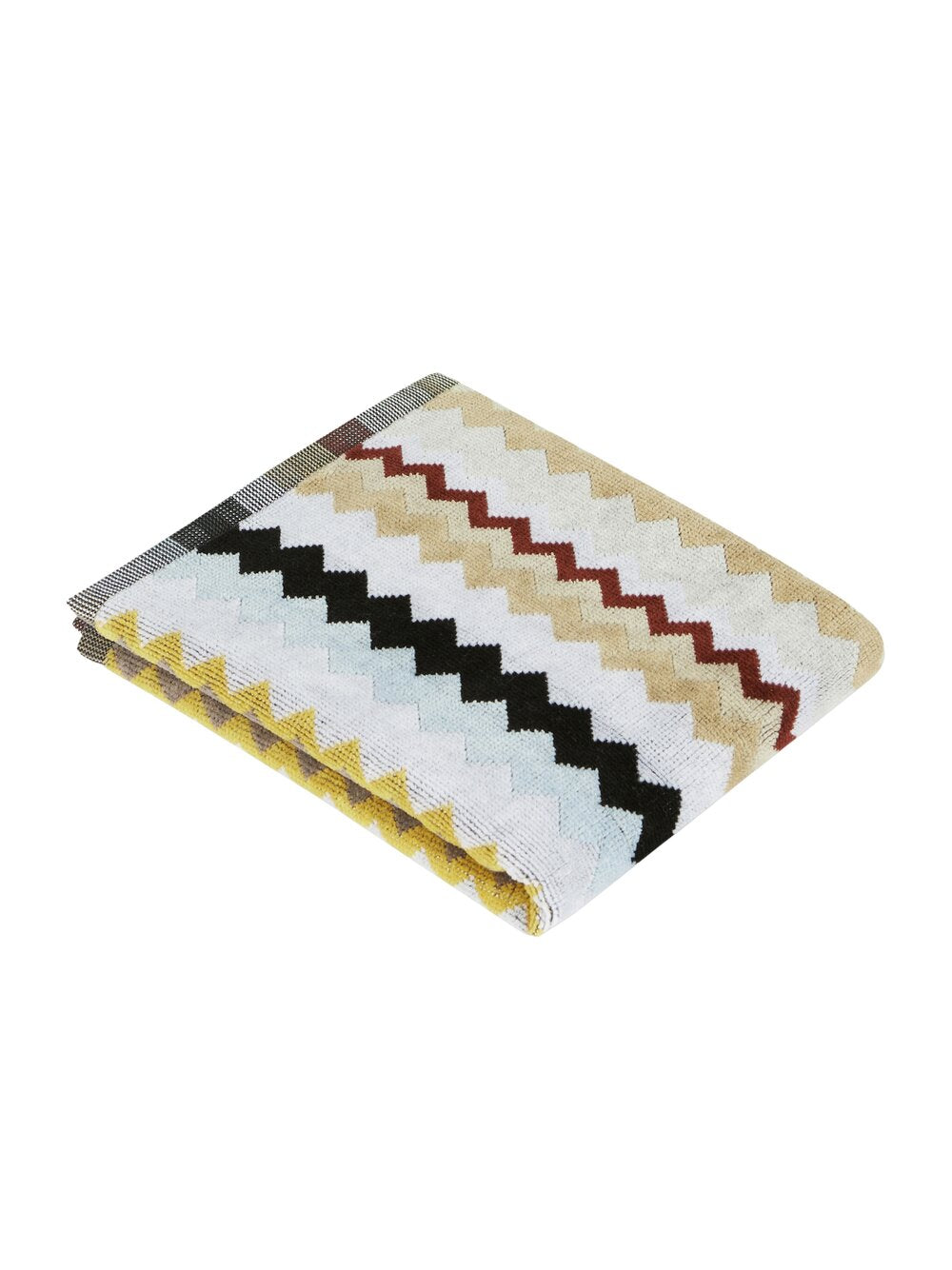 Curt håndklæde - 160 Black Multicolor