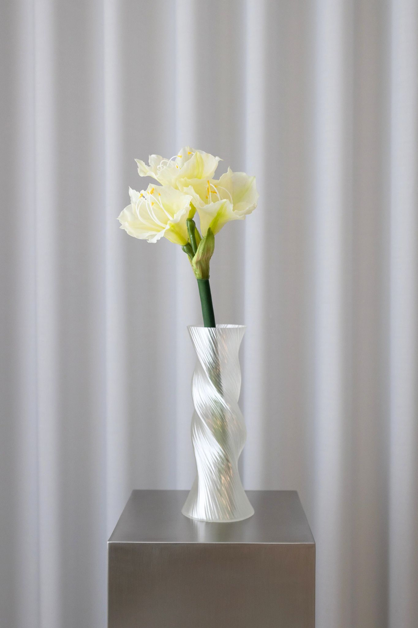 Kunstig amaryllis - hvid