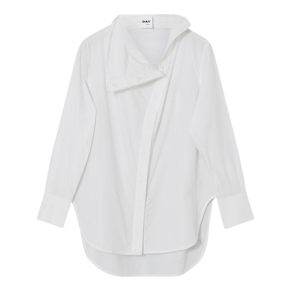 Lois Poplina skjorte - Brilliant White