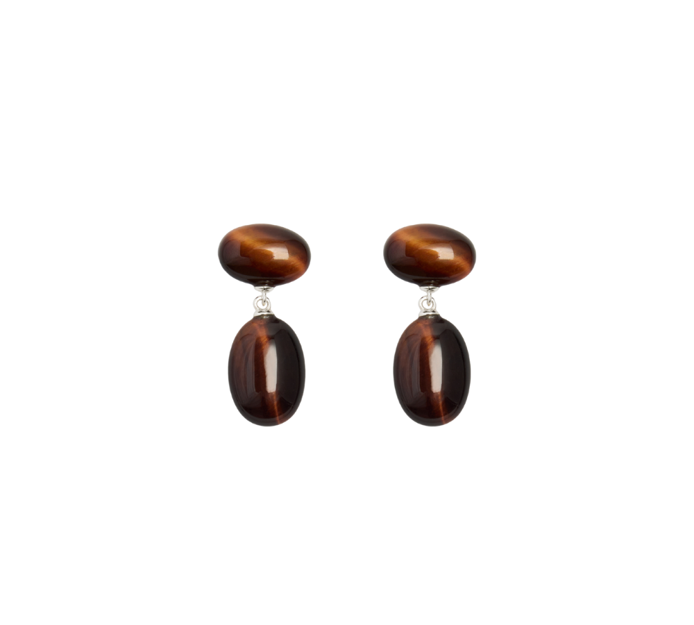 Emberly Stone øreringe - sølv