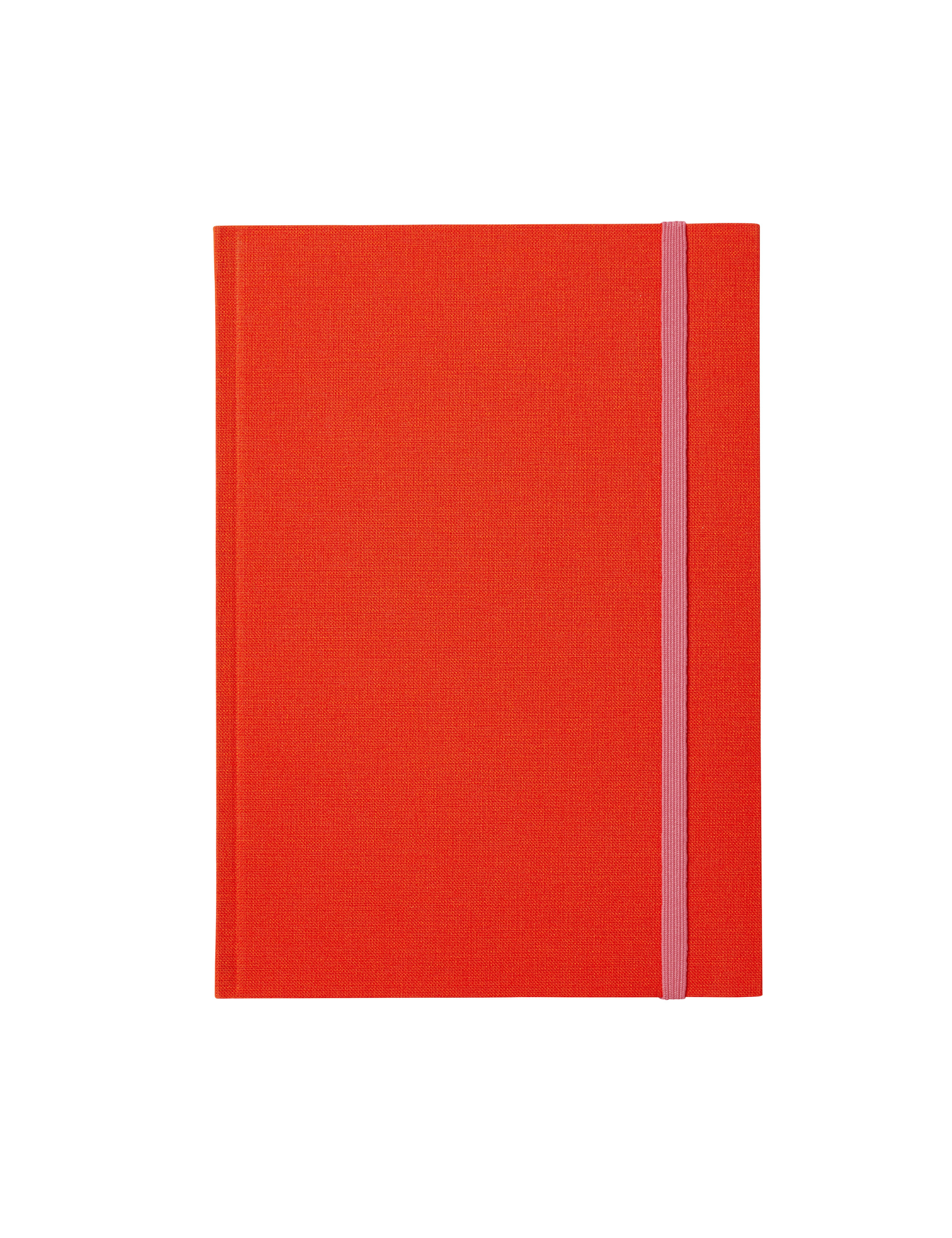 BEA notesbog m. elastisk bånd - Bright Red
