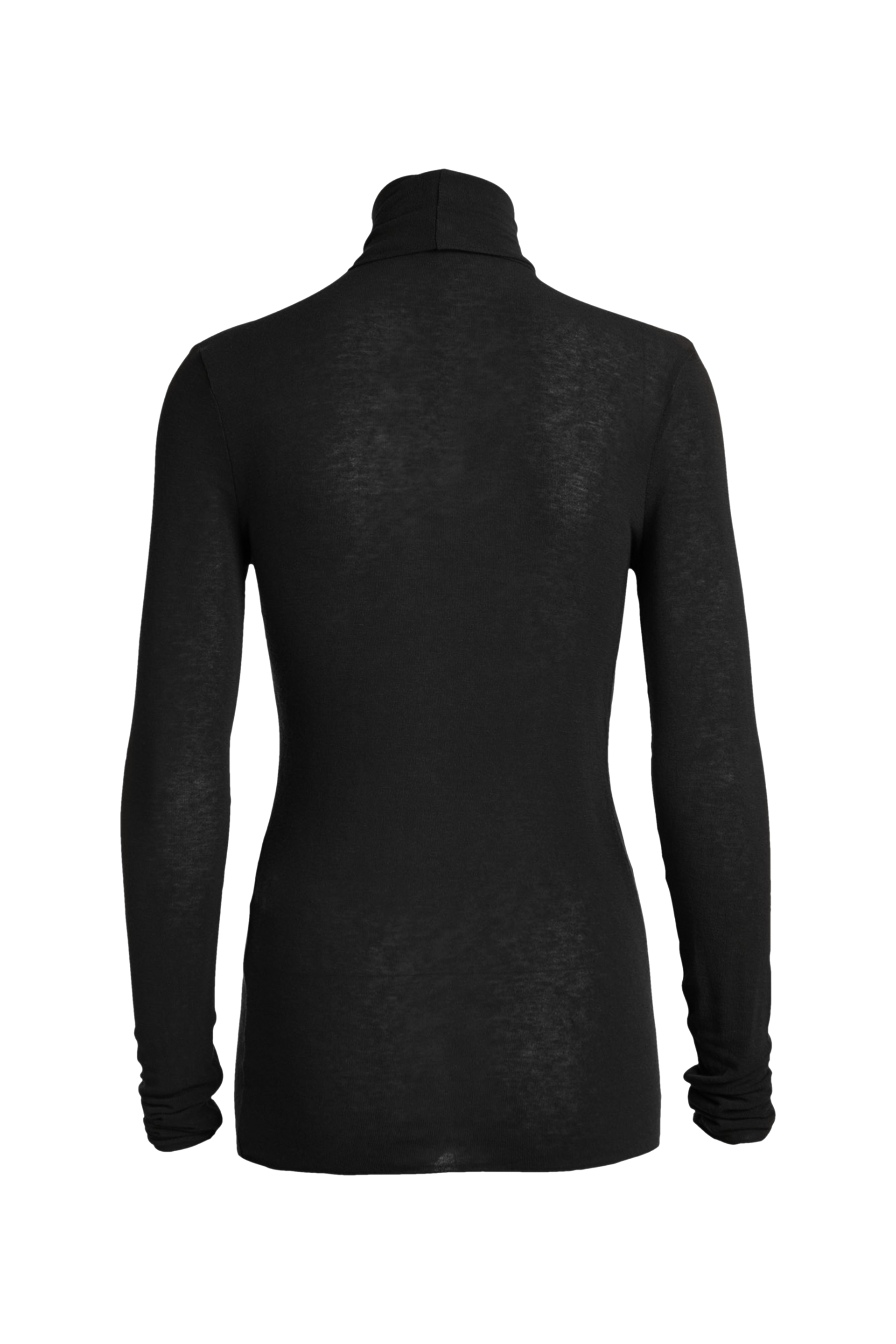 Anna Wool Turtleneck langærmet t-shirt - sort