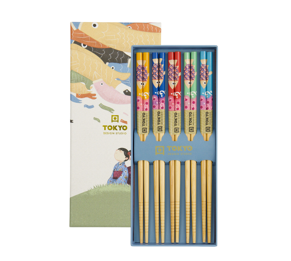 Spisepinde gavesæt, Koinobori - 5 par