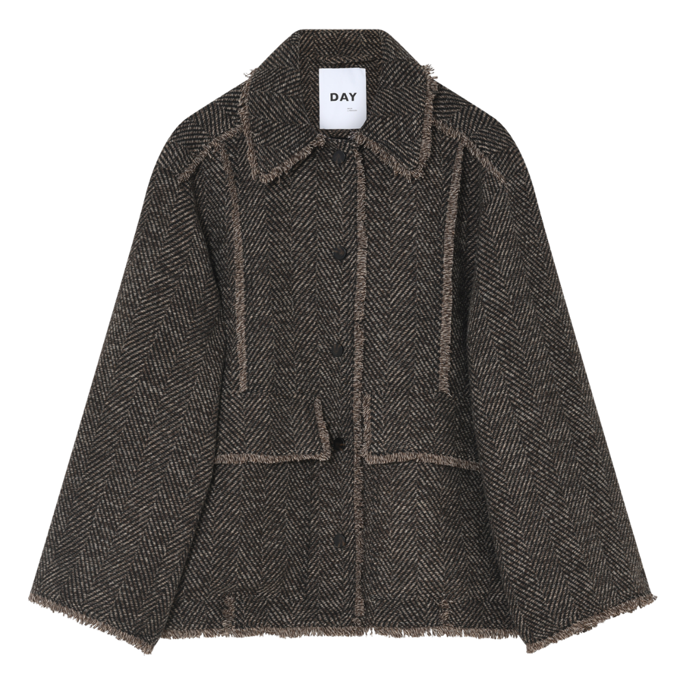 Harry Structure uldjakke - Brown Twill