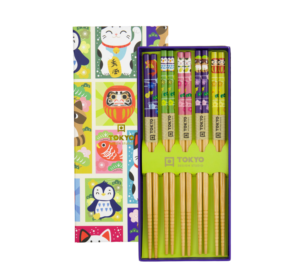 Spisepinde gavesæt, Donbutsu - 5 par