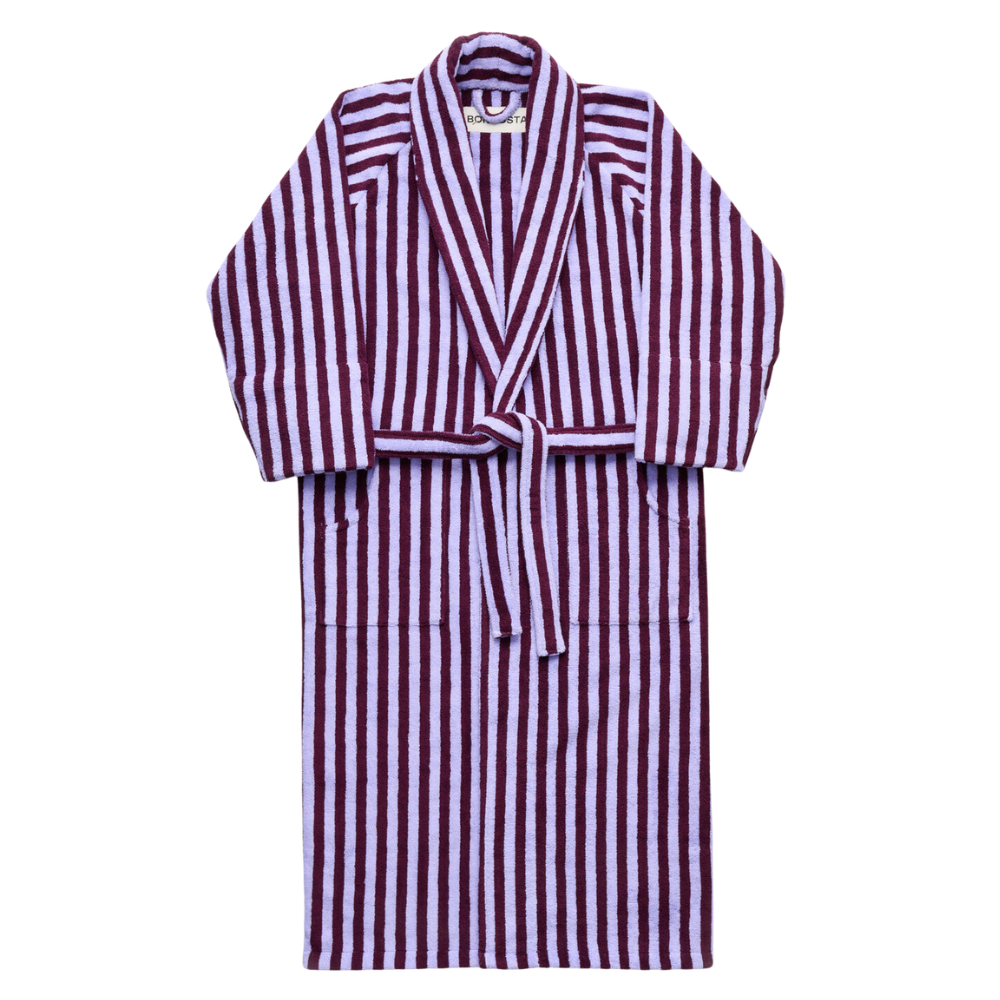 Naram badekåbe - wine & lavender blue